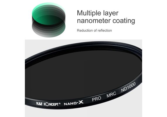 K&F Concept Filtro ND1000 (10 Stops) Nano X 58mm