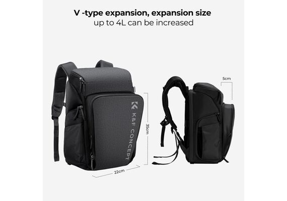 K&F CONCEPT Mochila Alpha Air KF13.128V3 - 25L (Cinza)