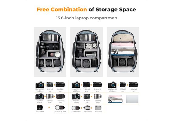 K&F CONCEPT Mochila Wander 25L
