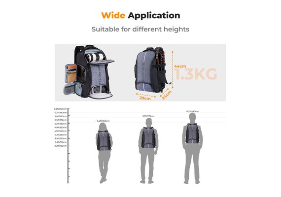 K&F CONCEPT Mochila Wander 25L