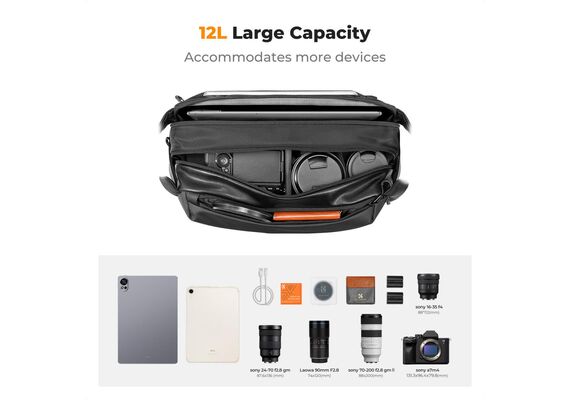 K&F CONCEPT Bolsa de Ombro 12L