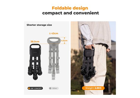 K&F CONCEPT Dolly para Tripés