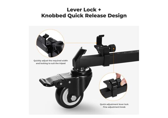 K&F CONCEPT Dolly para Tripés