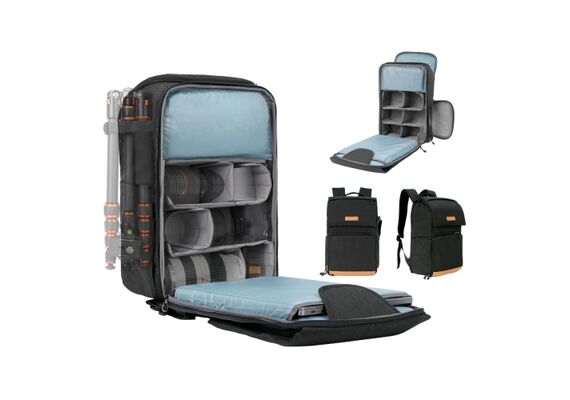 K&F CONCEPT Mochila Narute Wander 22L - Preto