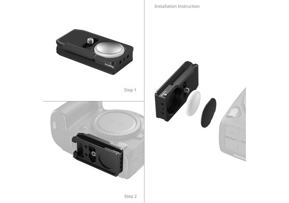 SMALLRIG MD5424 Sapata Arca-Swiss para Airtag Canon​