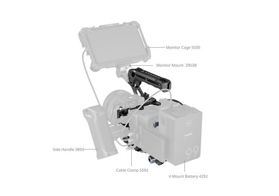 SMALLRIG 5590 Kit Cage e Placa de Bateria Sony FX2