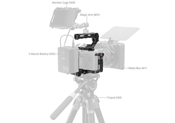 SMALLRIG 5590 Kit Cage e Placa de Bateria Sony FX2