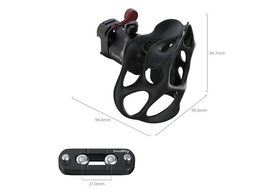 SMALLRIG 5243 Punho Liquid Series com Grampo NATO - Lado Direito