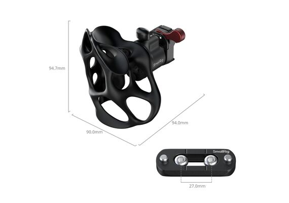 SMALLRIG 5242 Punho Liquid Series com Grampo NATO - Lado Esquerdo