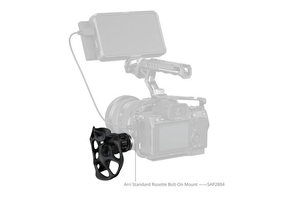 SMALLRIG 5240 Punho Liquid Series com Roseta ARRI - Lado Esquerdo