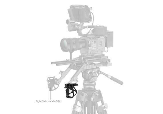 SMALLRIG 5240 Punho Liquid Series com Roseta ARRI - Lado Esquerdo