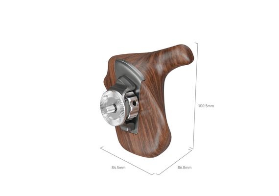 SMALLRIG 5193 Punho Wooden Series com Roseta ARRI - Lado Direito