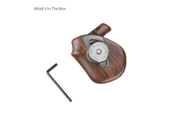 SMALLRIG 5193 Punho Wooden Series com Roseta ARRI - Lado Direito