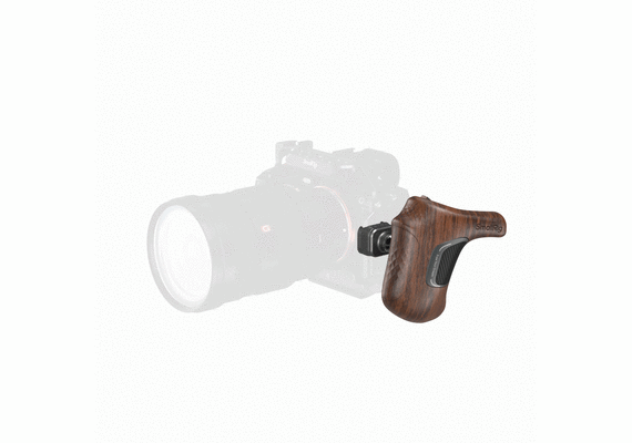SMALLRIG 5162 Punho Wooden Series com Grampo NATO - Lado Esquerdo
