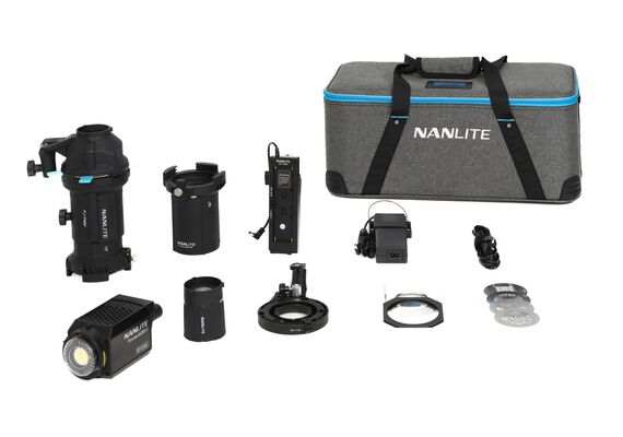 NANLITE Kit Iluminador LED Bi-Color FORZA 60B II + Lente de Projeção PJ-FMM (19° e 36°)