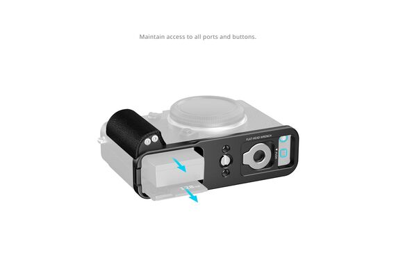 SMALLRIG 5448 L-Bracket Grip de Silicone Fujifilm E-X5 - Preto