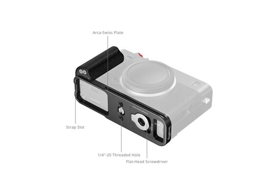 SMALLRIG 5448 L-Bracket Grip de Silicone Fujifilm E-X5 - Preto