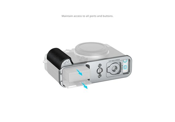 SMALLRIG 5447 L-Bracket Grip de Silicone Fujifilm E-X5 - Prata