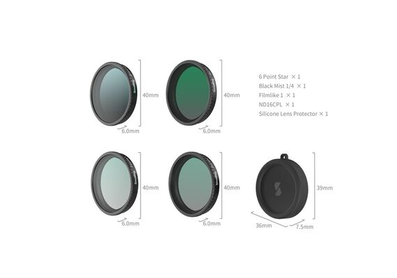 SMALLRIG 5412 Kit Filtros DJI Osmo Action 4/5 Pro