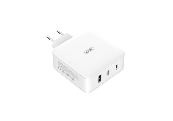 XO Carregador USB-A + Duplo USB-C PD 100W