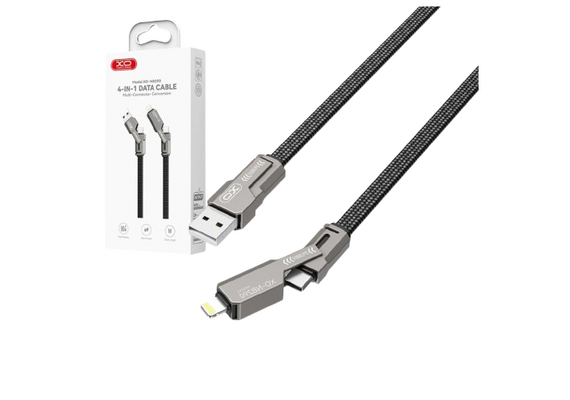 XO Cabo Convertível USB-A + USB-C + Lightning