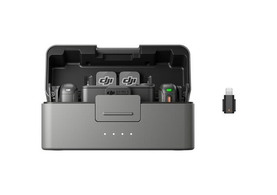 DJI MIC 3 Kit Duplo Lapela Wireless (2TX+1RX+CX)DJI MIC 3 Kit Duplo Lapela Wireless (2TX+1RX+CX)