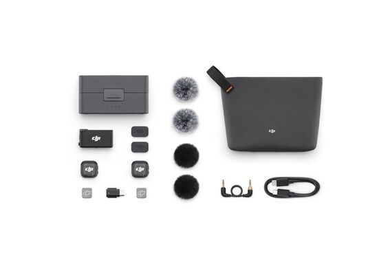 DJI MIC 3 Kit Duplo Lapela Wireless (2TX+1RX+CX)