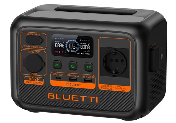 BLUETTI Powerstation AC2P 300W 230.4Wh