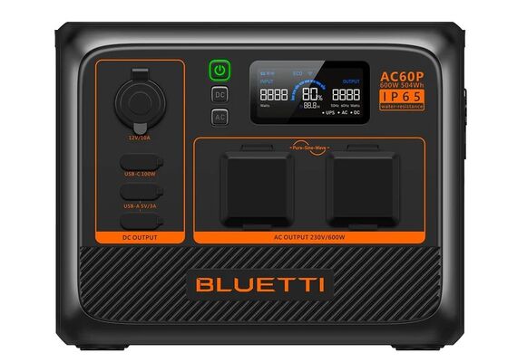BLUETTI Powerstation Portátil AC60P 600W 504Wh