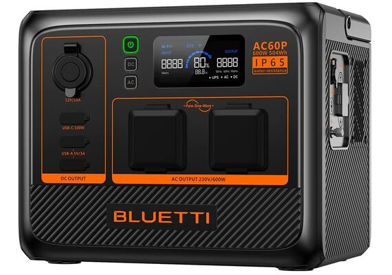 BLUETTI Powerstation Portátil AC60P 600W 504Wh