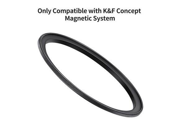 K&F CONCEPT Adaptador de Filtro Step Up/Down para Filtros Magnéticos 62 - 82mm