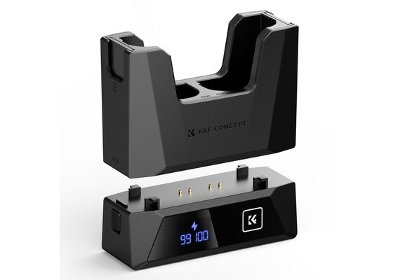 K&F CONCEPT Carregador Duplo 18W para Baterias LP-E6