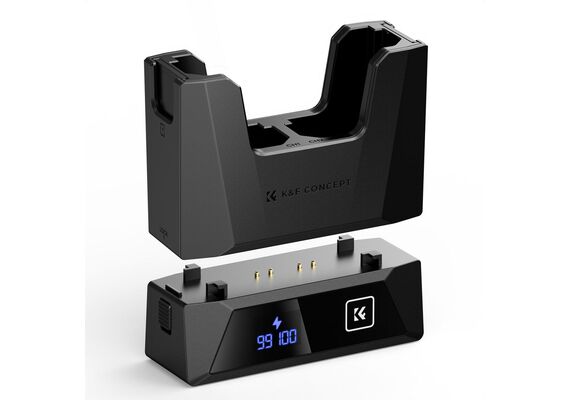 K&F CONCEPT Carregador Duplo 18W para Baterias NP-FZ100