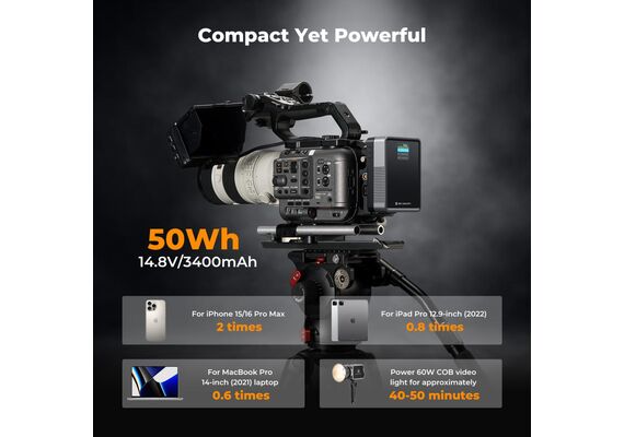 K&F CONCEPT Bateria V-mount 65W PD