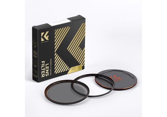 K&F CONCEPT Kit de Filtro Magnético CPL + Tampa de Proteção 52mm