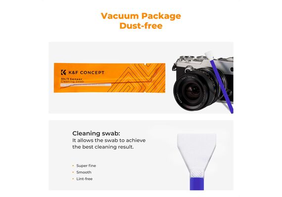 K&F CONCEPT Kit de Limpeza de Sensor micro 4/3