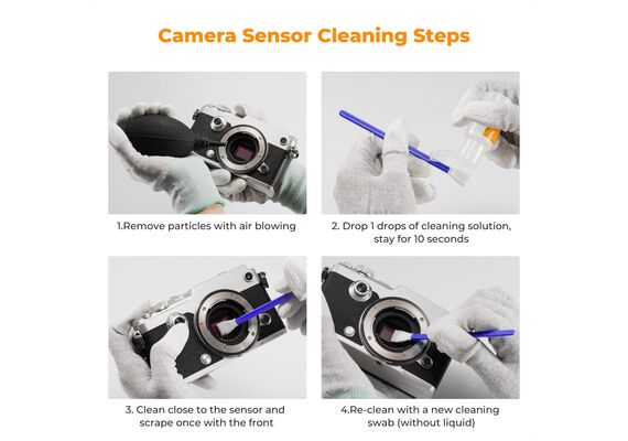 K&F CONCEPT Kit de Limpeza de Sensor micro 4/3