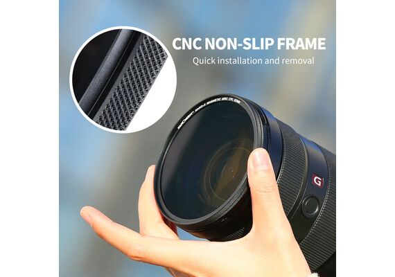 K&F CONCEPT Kit de Filtros Magnéticos UV CPL e ND1000 72mm