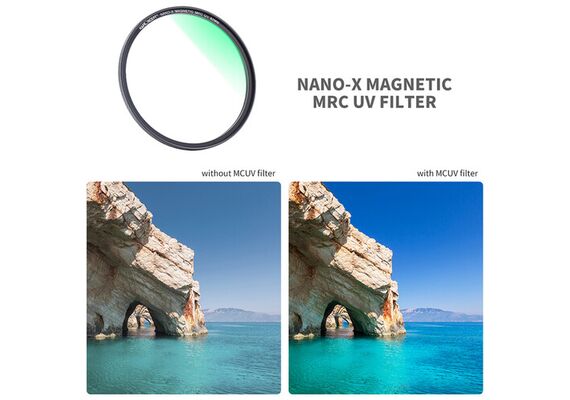 K&F CONCEPT Kit de Filtros Magnéticos UV CPL e ND1000 72mm