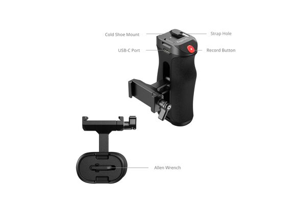 SMALLRIG 5694 Punho Lateral Arca-Type com botão REC