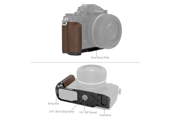 SMALLRIG 4803 L-Bracket para Nikon Zfc - Preto