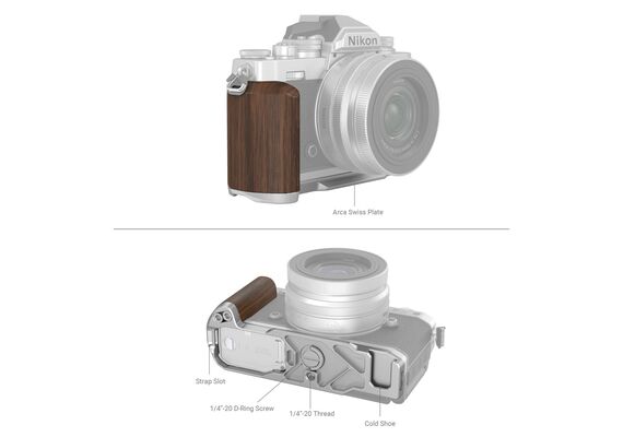SMALLRIG 4803 L-Bracket para Nikon Zfc - Cinza
