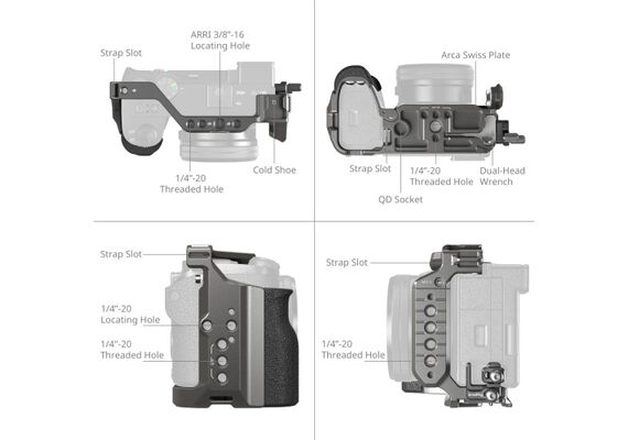 SMALLRIG 5060 Cage HawkLock para Sony A6700