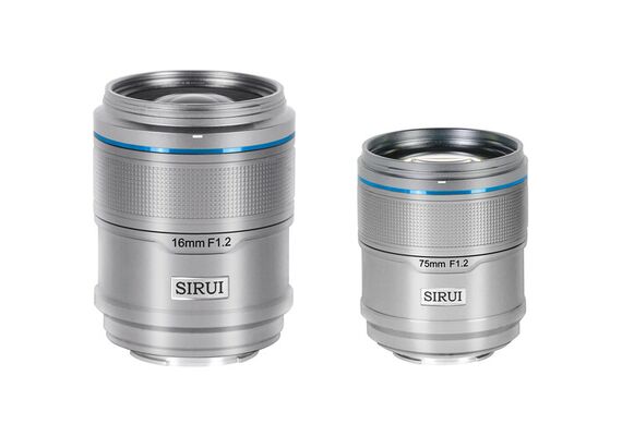 SIRUI Kit Sniper Series 16mm, 75mm f/1.2 Sony E - Cinza