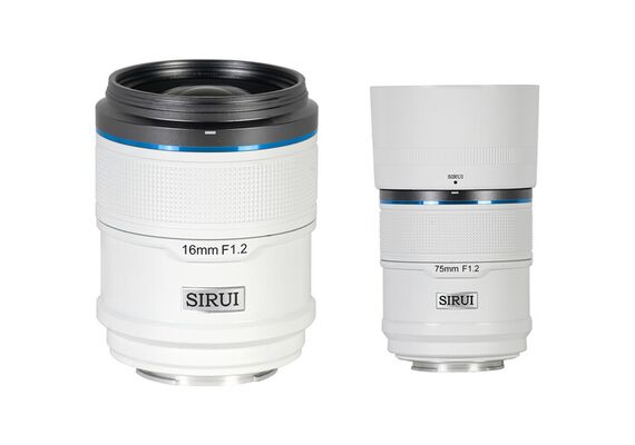 SIRUI Kit Sniper Series 16mm, 75mm f/1.2 Sony E - Branco