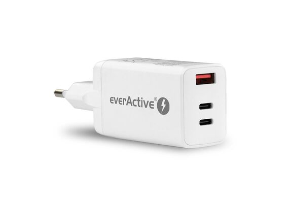 EVERACTIVE Carregador USB-A + Duplo USB-C PD 65W