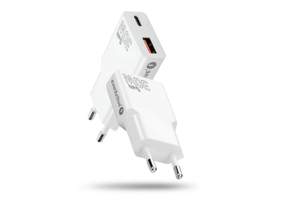 EVERACTIVE SC-380Q Adaptador AC/DC C/duas saídas USB-C 30W