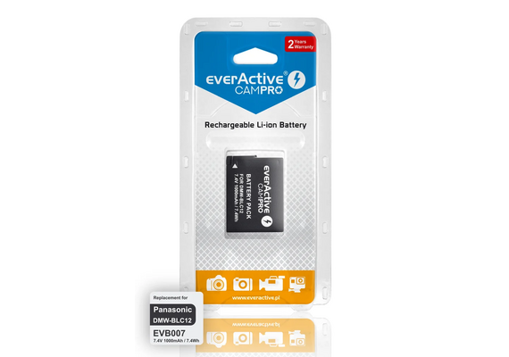 EVERACTIVE Bateria para Panasonic DMW-BLC12