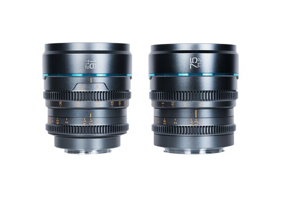 Sirui Kit Nightwalker 16mm e 75mm T1.2 S35 Micro 4/3 - Cinza