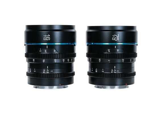 Sirui Kit Nightwalker 16mm e 75mm T1.2 S35 Fujifilm X - Preto